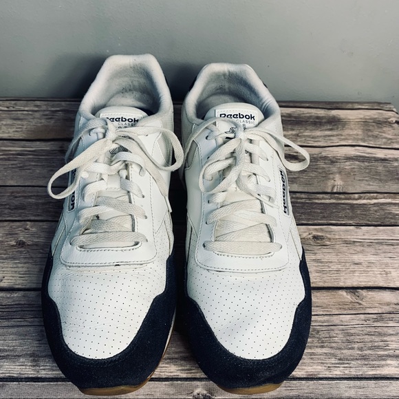 Men’s Classic Reebok White blue Size 13 - Picture 2 of 5